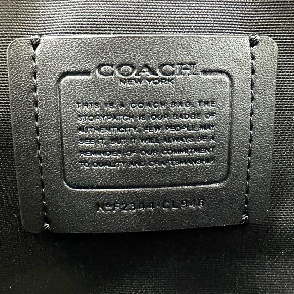 Coach Elias Belt Bag Denim Blue Suede Leather CL946 - Picture 5 of 9